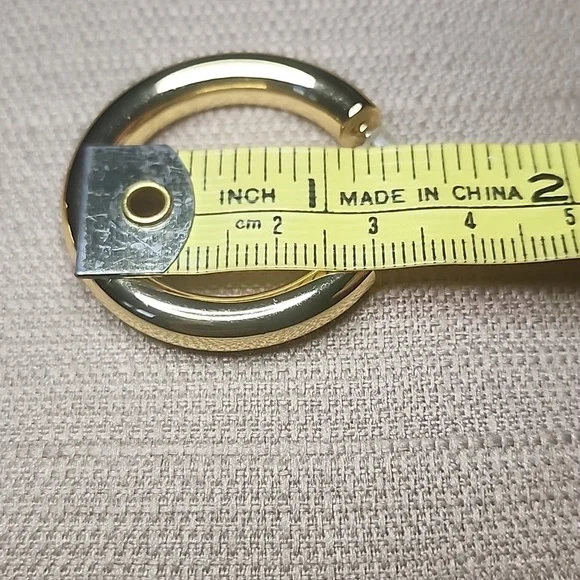 Gold-Tone Chunky Hoops, Preloved in Great Condition - Picture 4 of 4